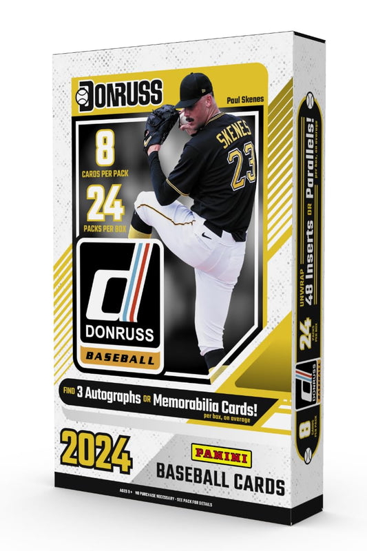 2024 Panini Donruss Baseball 3 Autographs or Memorabilia Per Hobby Trading Card Box